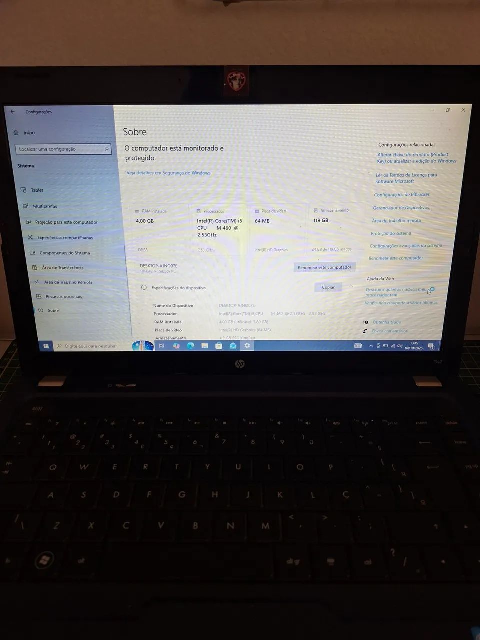 Notebook hp G42 Usado - Foto 2