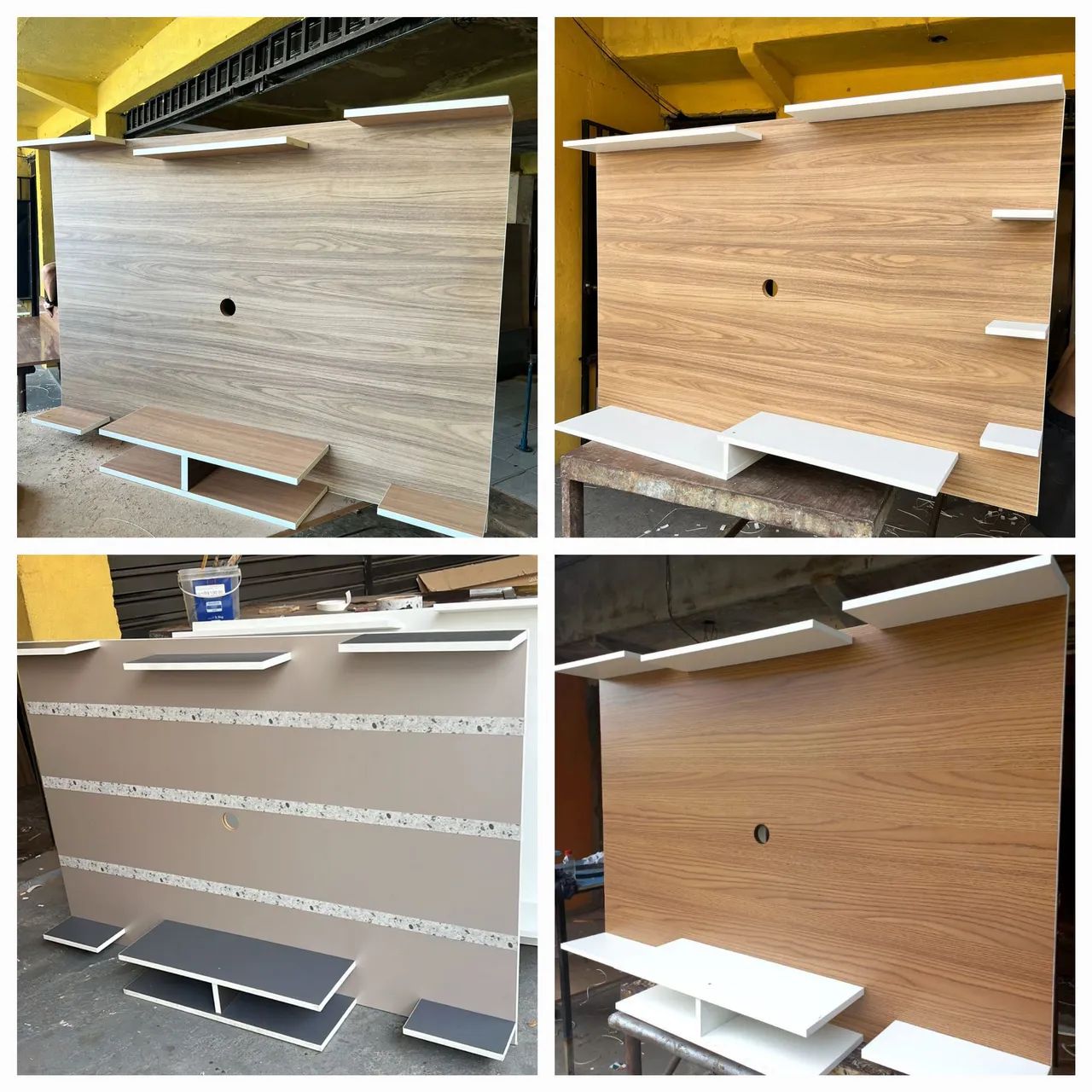 Painel de tv amadeirado 50pol 