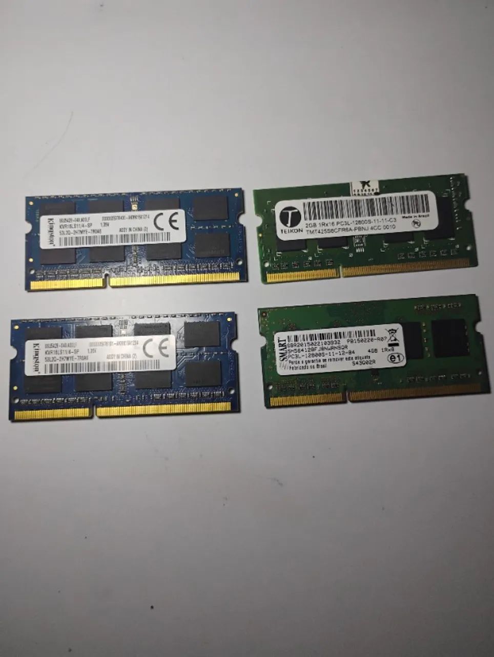 Vendo ou troco 5 memórias ram notebook ddr3