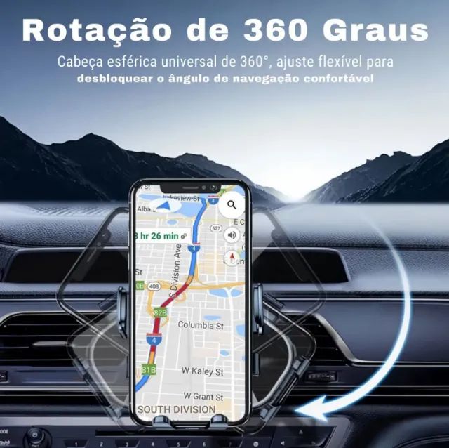 Suporte de celular para carro ar-condicionado - Foto 4