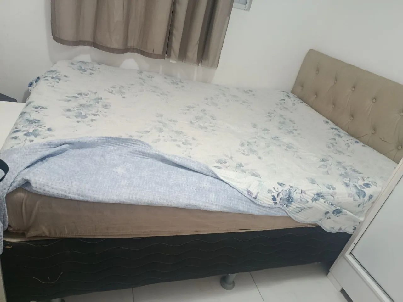 Cama box com colchão e cabeceira R$300,00 - Foto 2