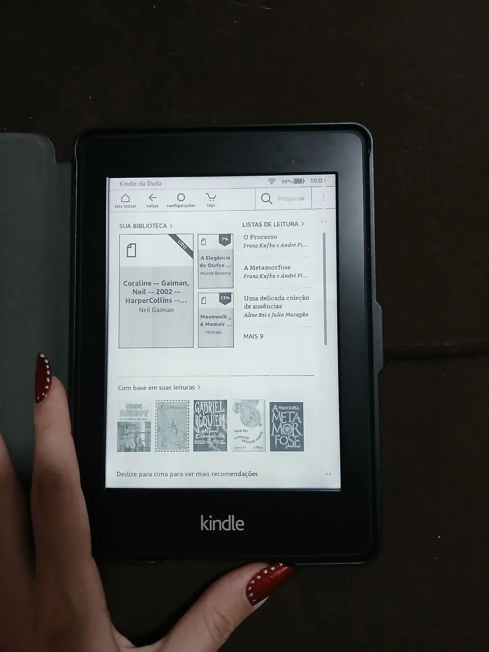 Kindle paperwhite 6ª geração com capa - Foto 5