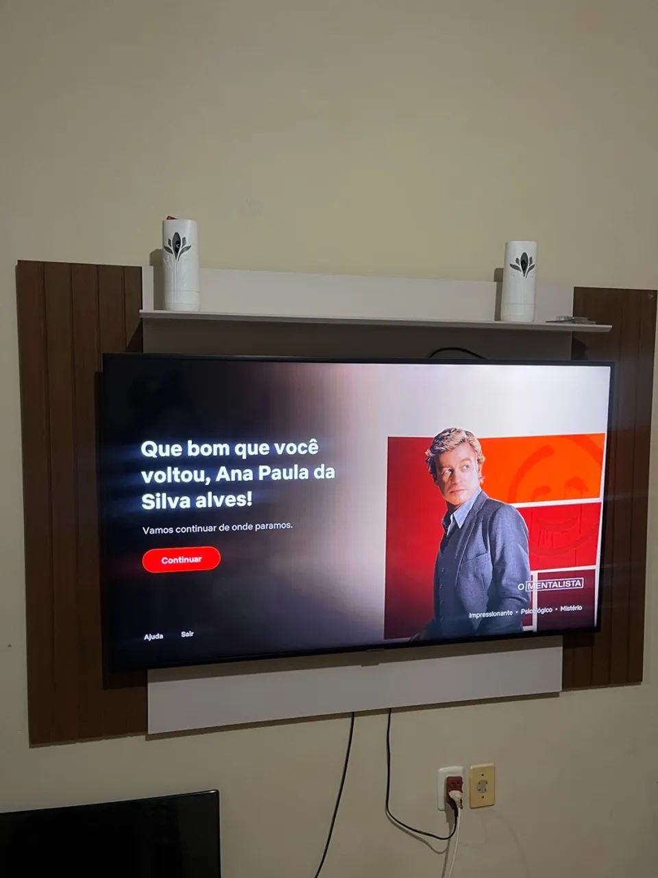 Smart Tv 55 polegadas Samsung acompanha painel  