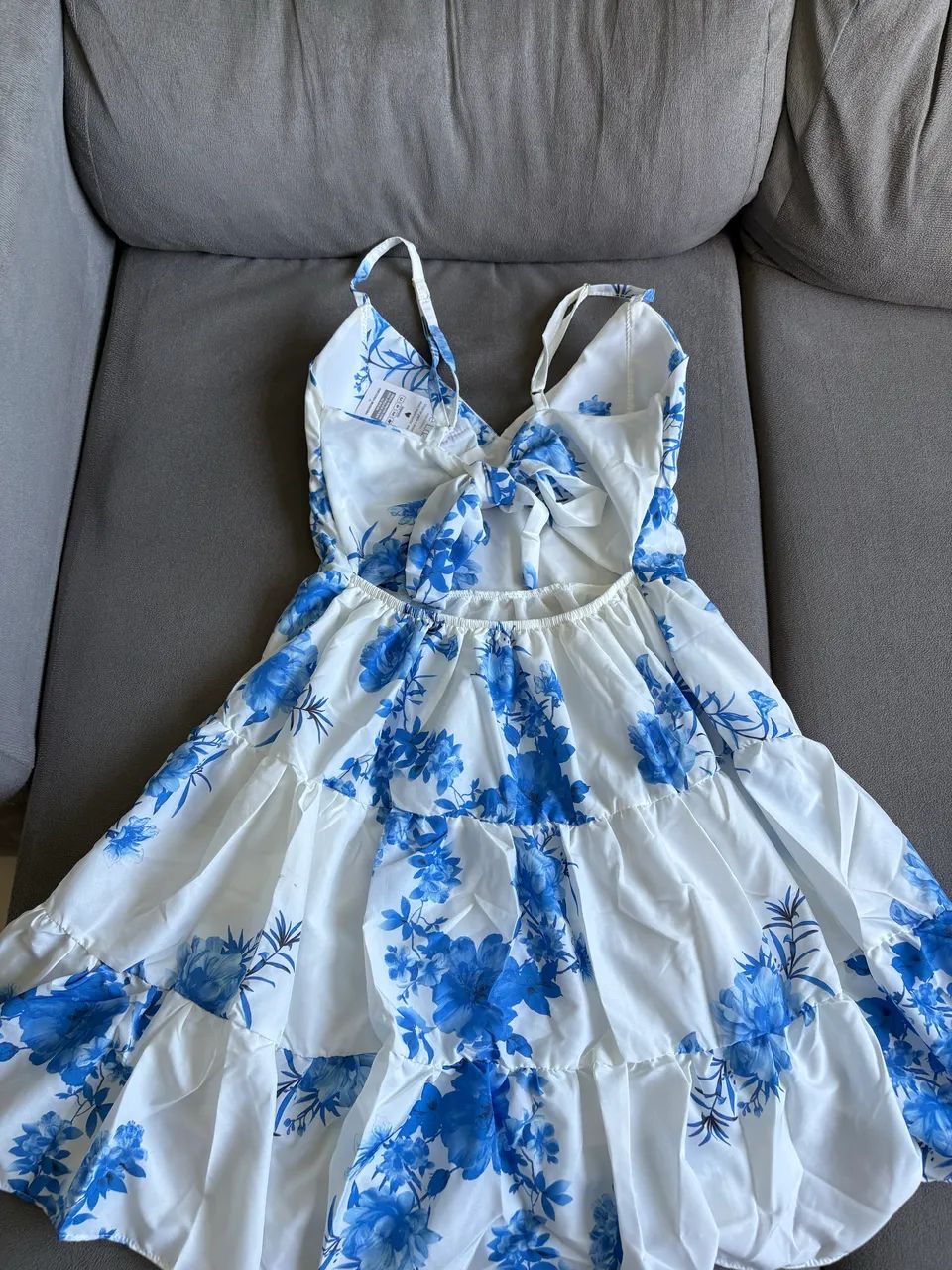 Vestido estampado curto, alça ajustável  - Foto 2