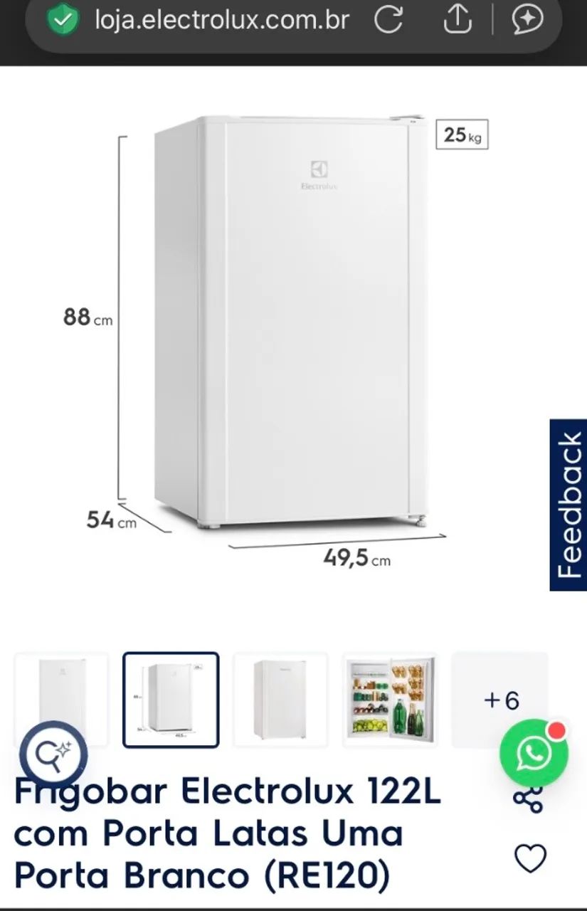 Frigobar Electrolux 2023