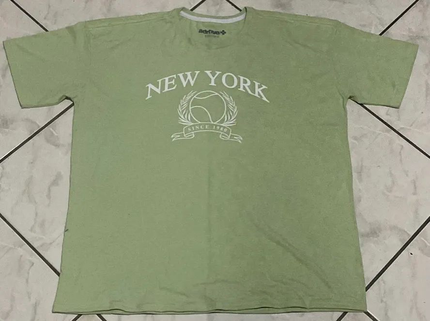 Camiseta verde - TAM XG (Modelo Amplo)