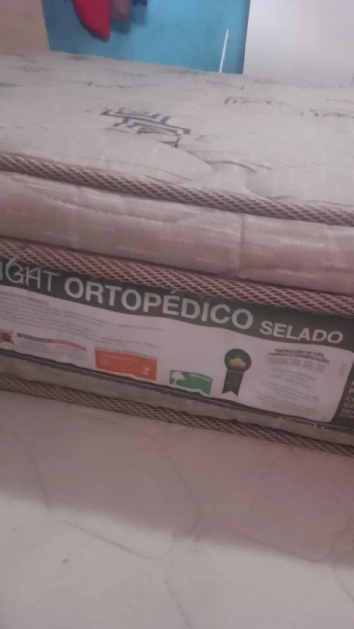 Cama box casal com colchão e cabiceira  - Foto 4