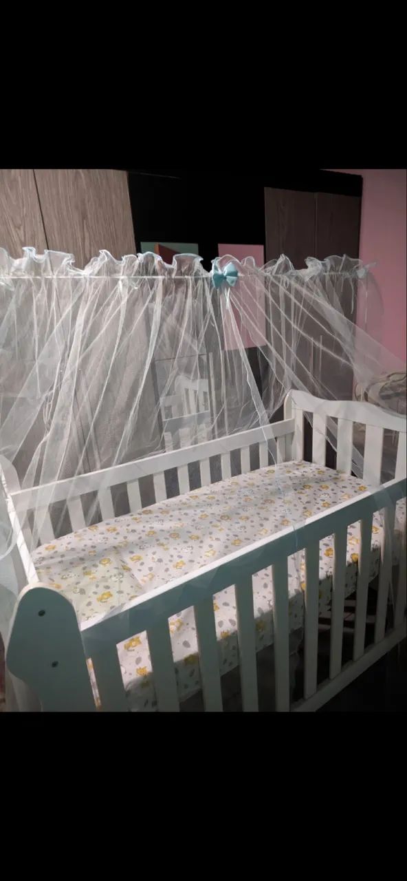 Berço que vira cama com colchão  - Foto 3