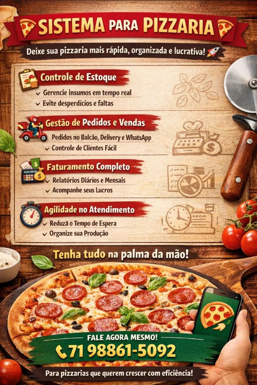 Sistema para pizzaria 