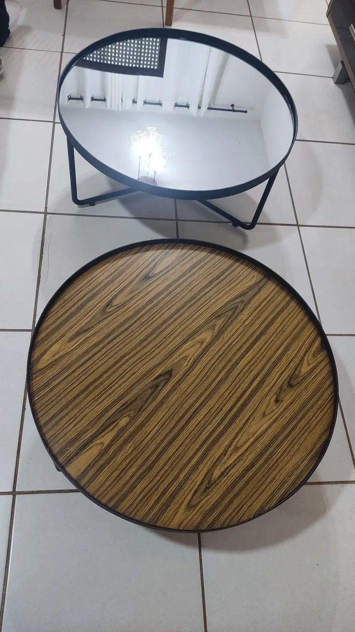 MESA DE CENTRO DUPLA COM ESPELHO - Foto 4