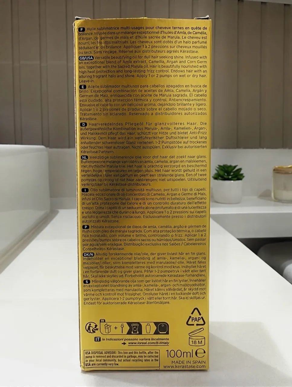 Óleo Kérastase elixir ultime 100ml - Foto 5
