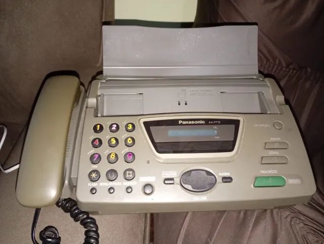 Aparelho retrô de Fax Panasonic KX-FT72 com manual - Foto 2