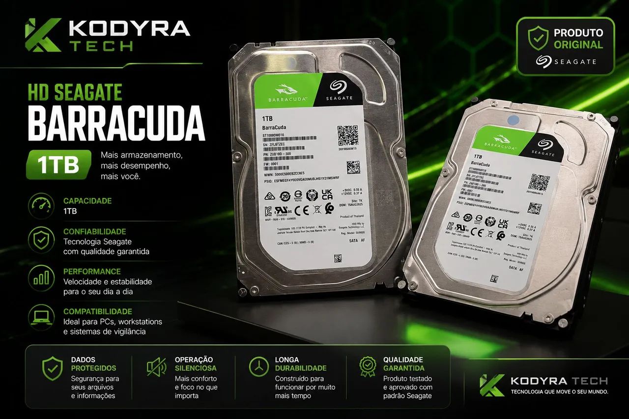 HD Seagate Barracuda 1TB SATA