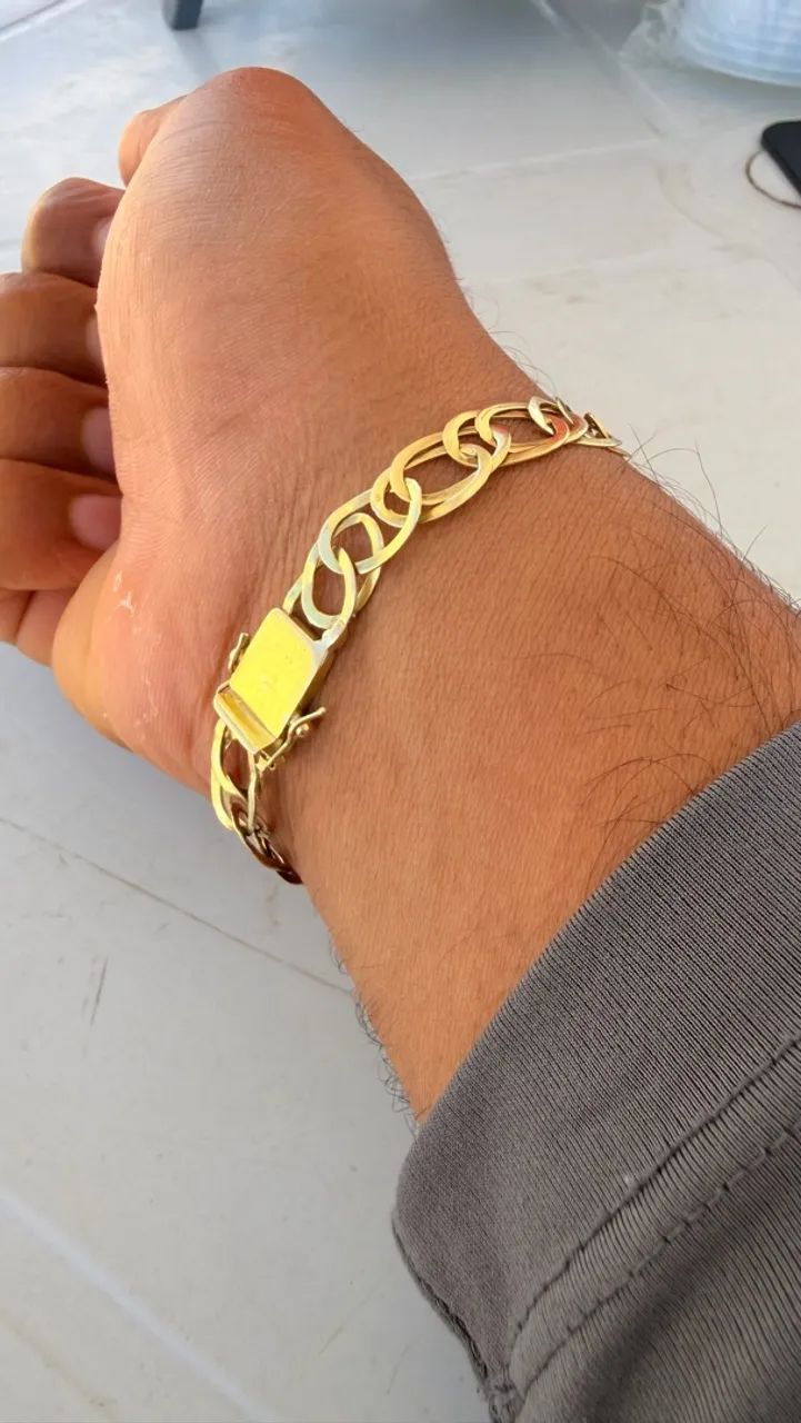 Corrente e Pulseira - ouro 18k - Foto 4