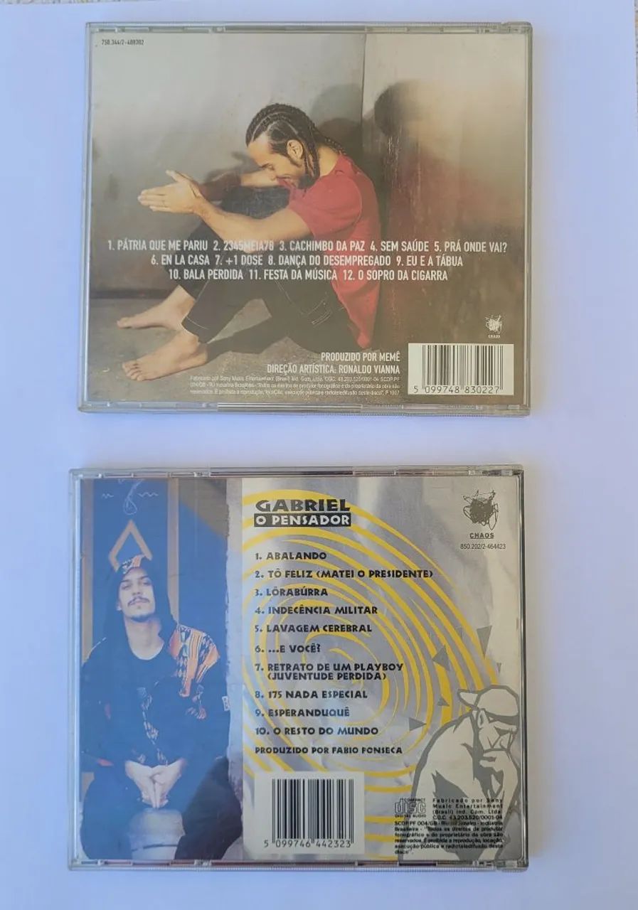 Kit 2 CDs Gabriel O Pensador - Álbuns Clássicos (1993 / Quebra-Cabeça) - Foto 2