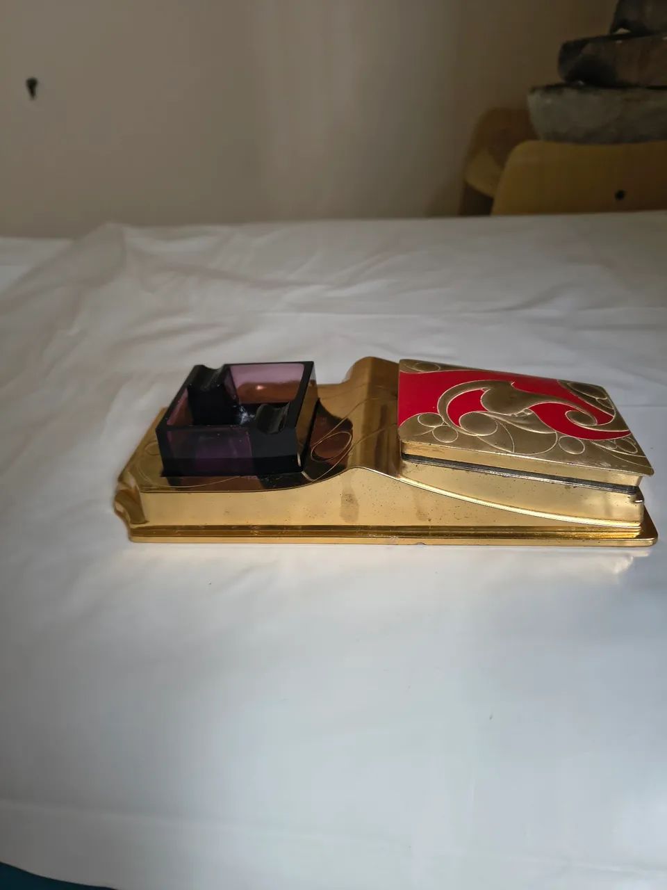 Cinzeiro com cigarreira antigo - Foto 4