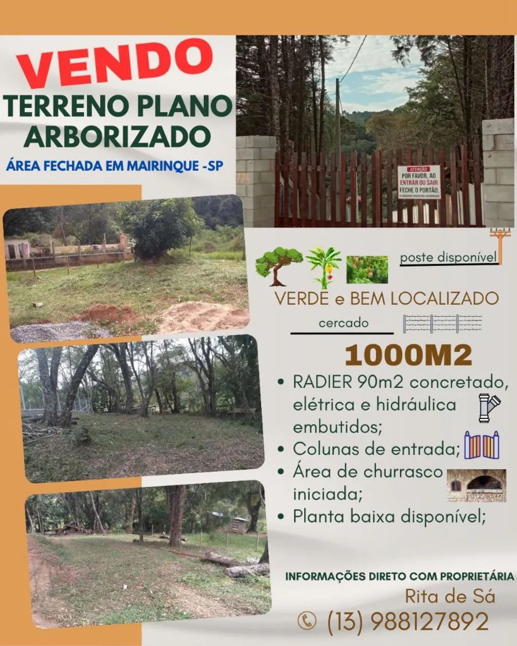 TERRENO NO INTERIOR DE SÃO PAULO