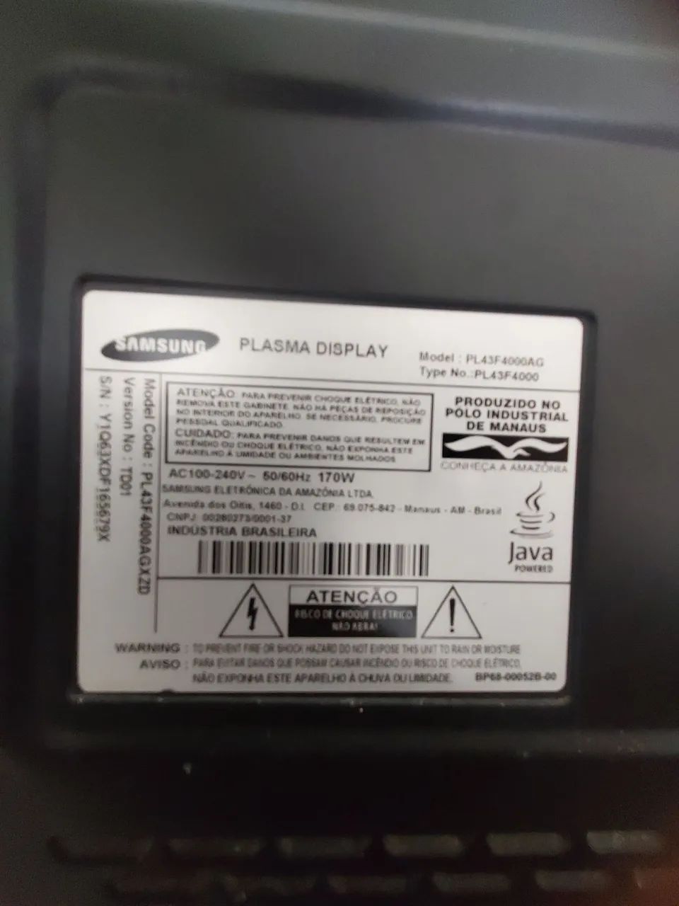 Tv Samsung de Plasma 43 Polegadas  - Foto 3