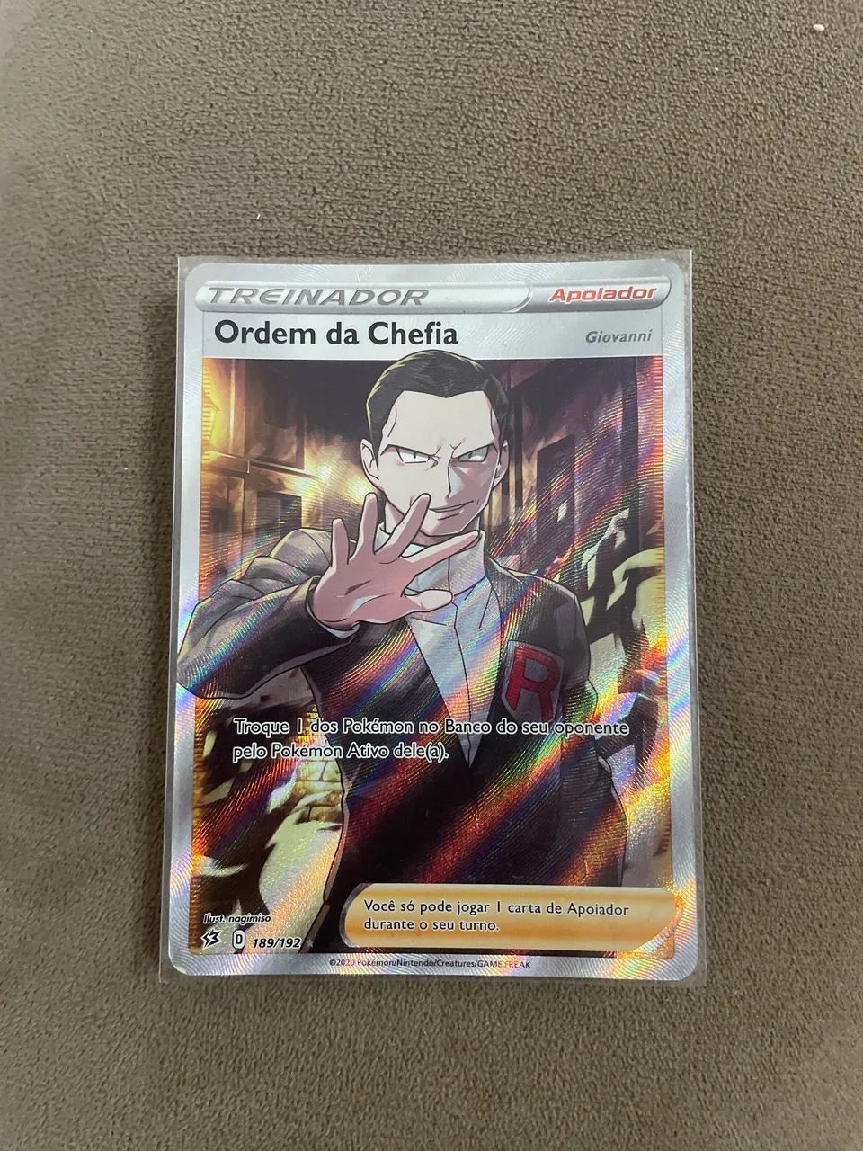 Carta Pokémon ( Ordem da chefia )