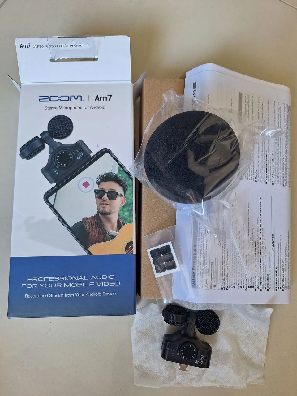 Microfone ZOOM Am7 para celular câmera