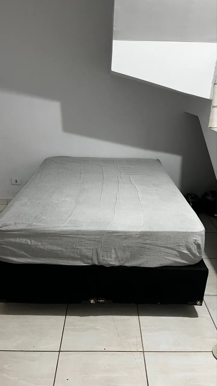 Cama com colchão ortobom