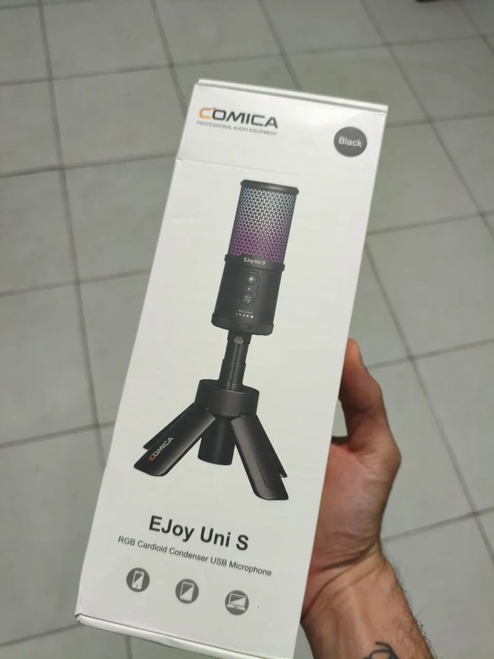 Microfone condensador Comica Enjoy Uni S