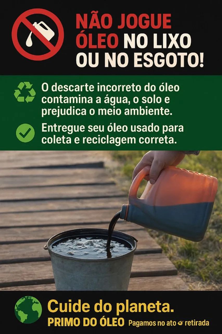 Compramos seu óleo usado. (Mineral e Vegetal) - Foto 3