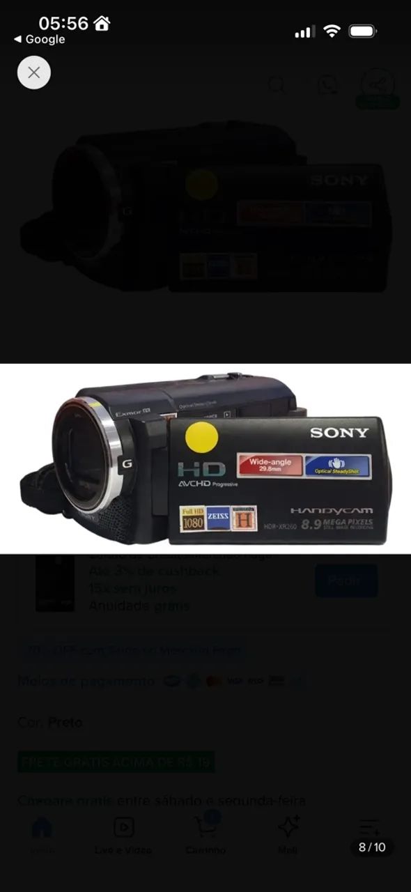 sony handycam dcr sr 21 zoom 67x - Foto 2