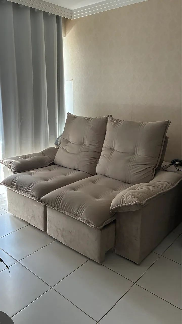 Sofá retrátil e reclinável - 2 lugares - Foto 3