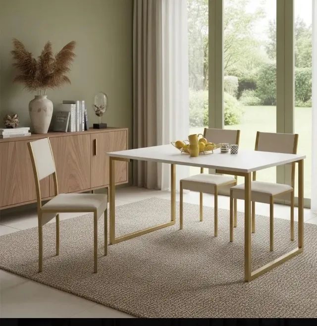 mesa de jantar com 4 cadeiras - Foto 4