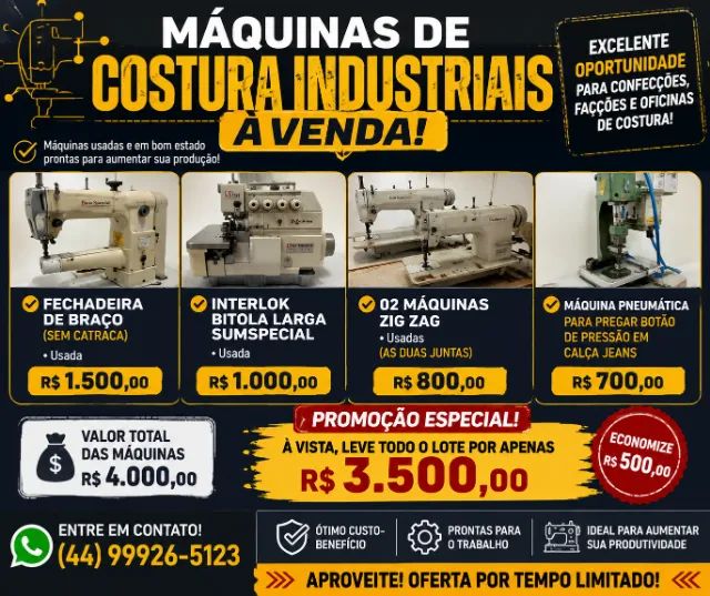 Máquinas de Costura Industriais 