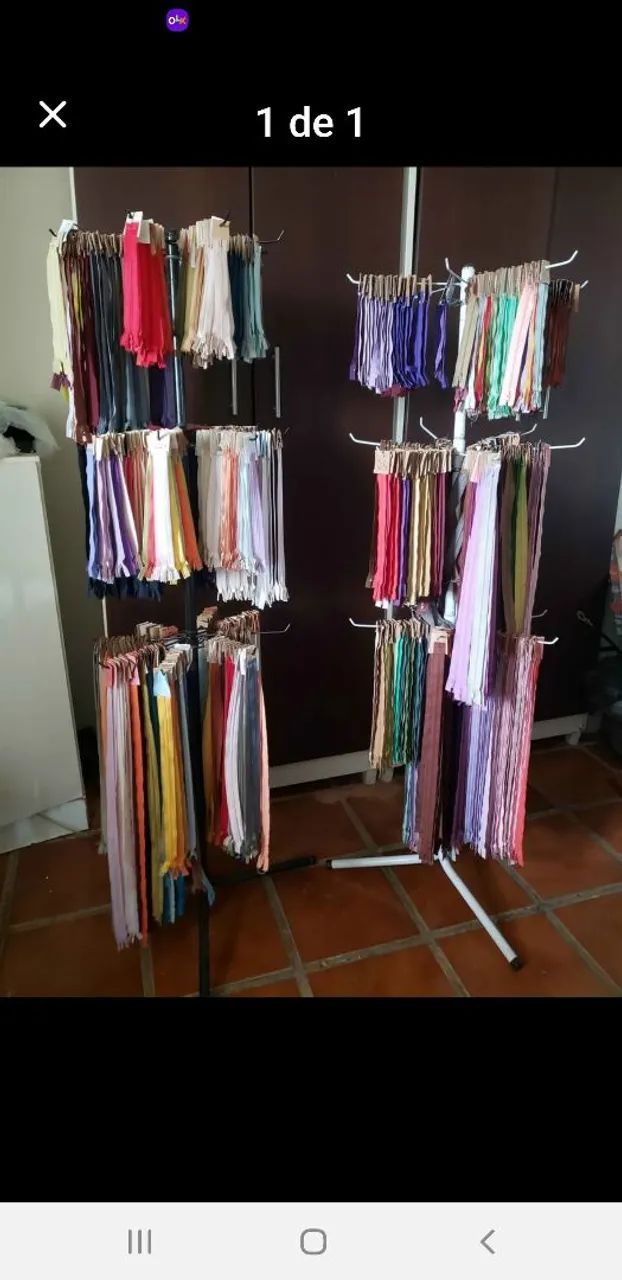Ziper várias cores e tamanhos 