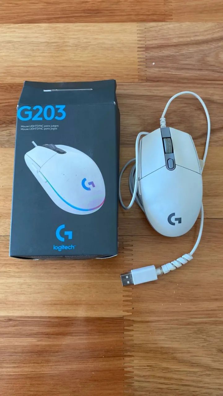 Mouse Logitech G203 - Para Conserto ou Retirada de Peças
