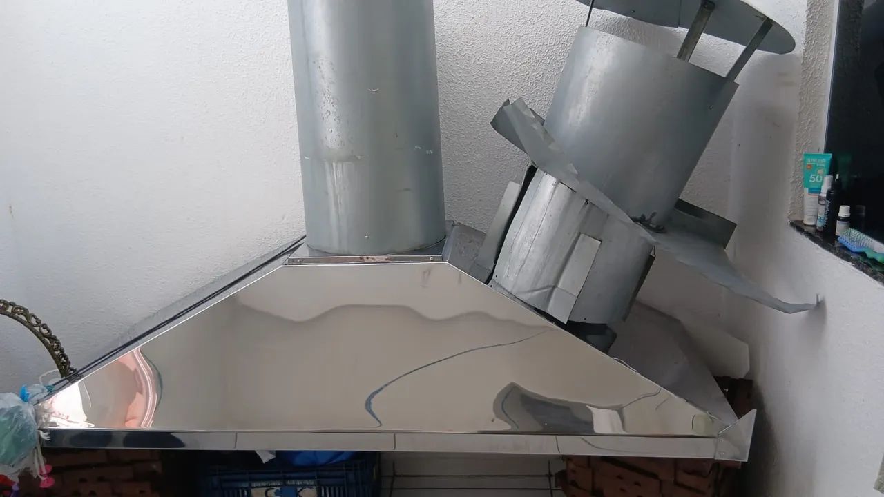 COIFA EM INOX - NOVA, NUNCA USADA! ?