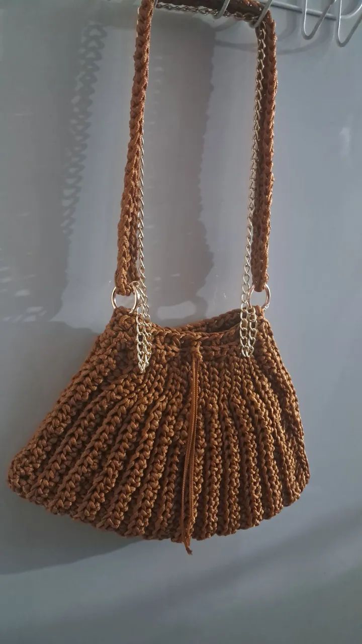 Bolsa de crochê  priduto feito a mão  - Foto 3