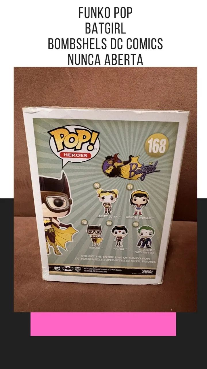 FUNKO POP BATGIRL BOMBSHELLS DC COMICS NA CAIXA - Foto 2