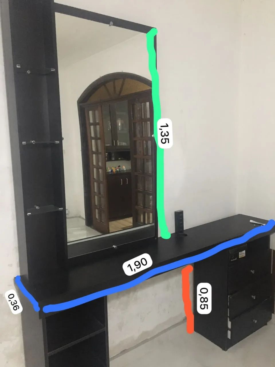 Espelho com móvel salão  - Foto 2