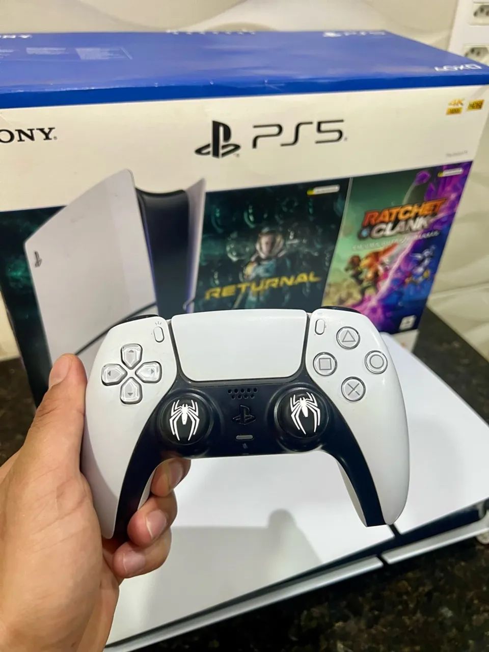 PS5 SLIM COM LEITOR DE DISCO E JOGOS - Foto 3