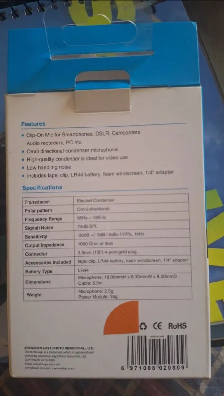 Microfone Boya M1 original - Foto 3