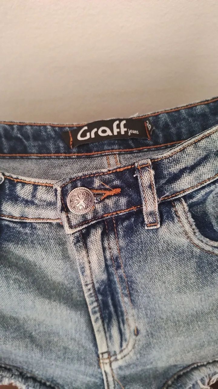 Bermuda jeans feminina 38 - Foto 4