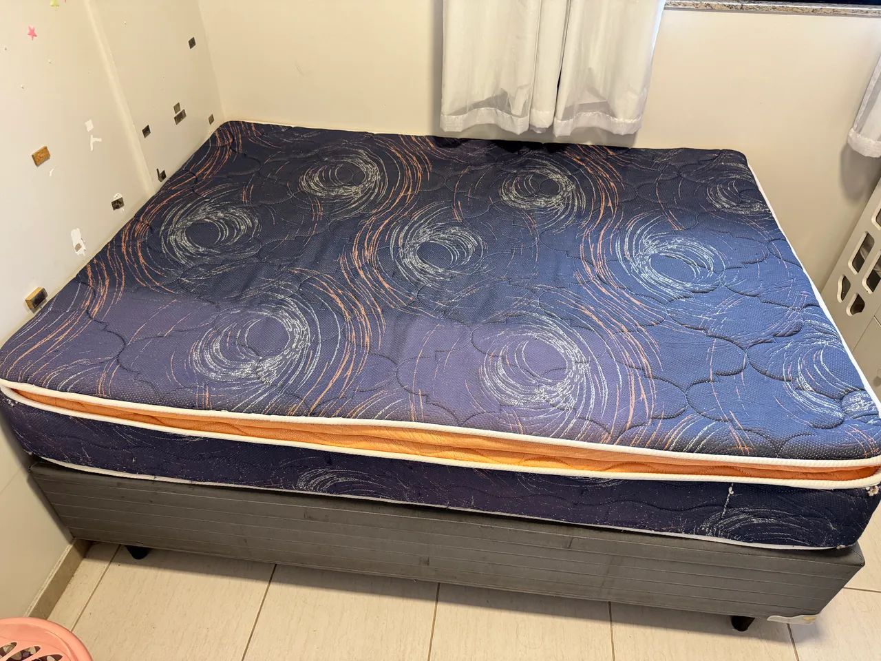CAMA BOX CASAL - COM MOLAS ENSACADAS - SUPER CONFORTÁVEL! - Foto 4
