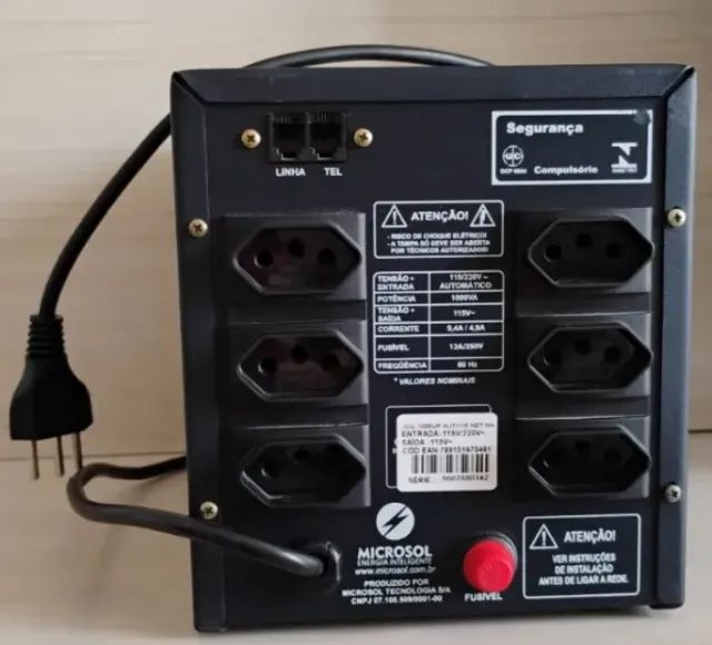 Estabilizador Microsol SOL 1000VA Bivolt Automático  - Foto 3