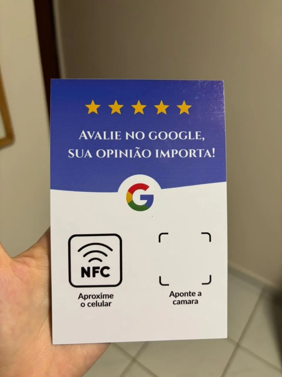 Placa NFC Avaliação google meu negócio 3 unidades - Foto 2