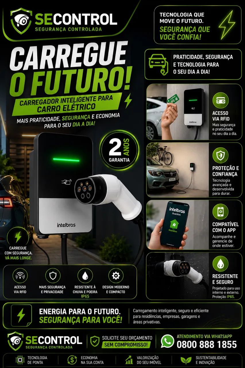 Carregador para carro elétrico  INTELBRAS