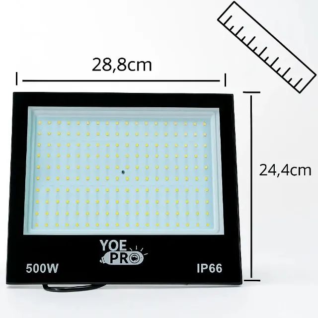 Refletor de 500w YOEPRO (Honestidade e Qualidade JK  Eletrônicos). - Foto 2