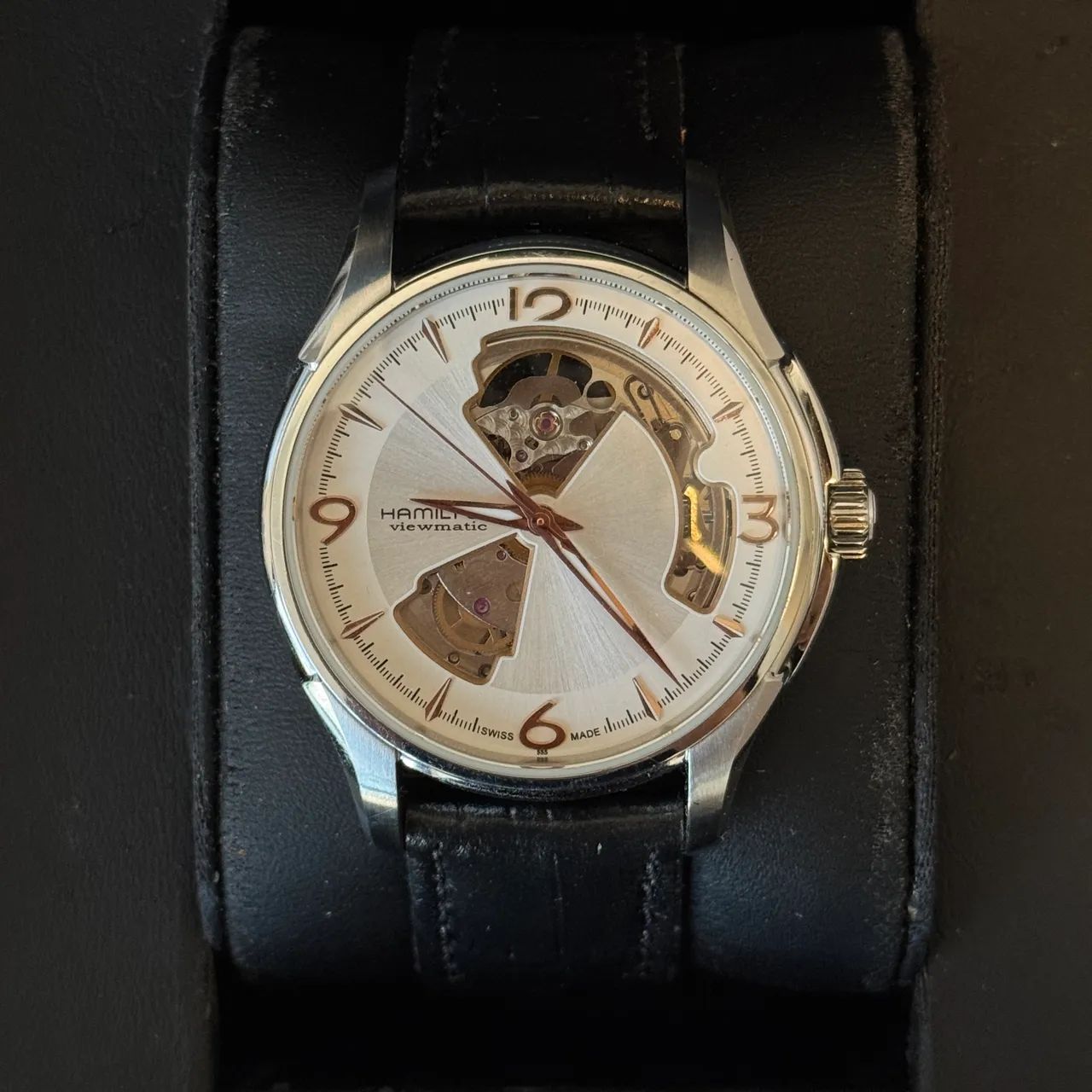 Relógio Hamilton Jazzmaster Open Heart H325651