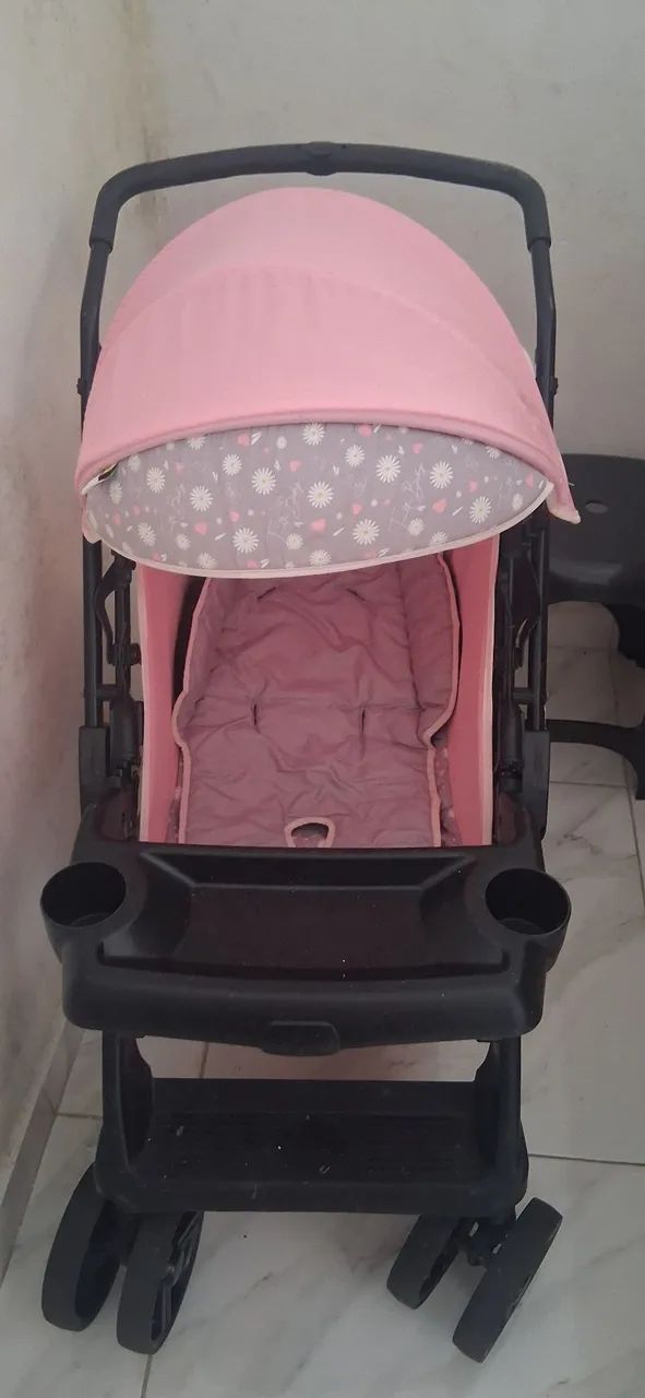 Carrinho de bebê+ bebê conforto  - Foto 3