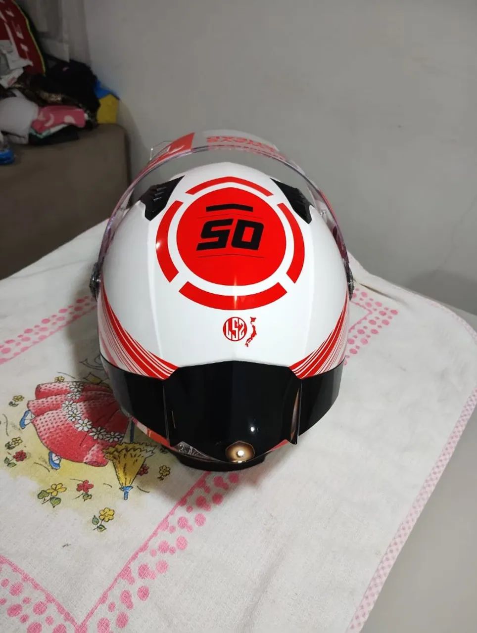 Capacete LS2 Samurai Japão com 3 viseiras Tam 58 - Foto 5