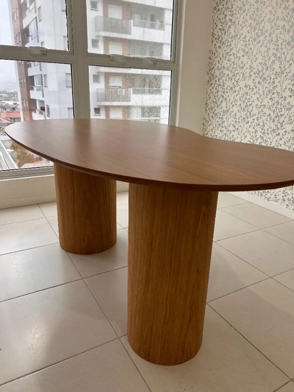 Mesa de Jantar Orgânica 1,60x90cm -  Freijó - Foto 2