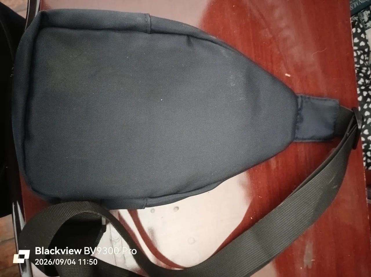 Pochete transversal masculina azul  - Foto 2